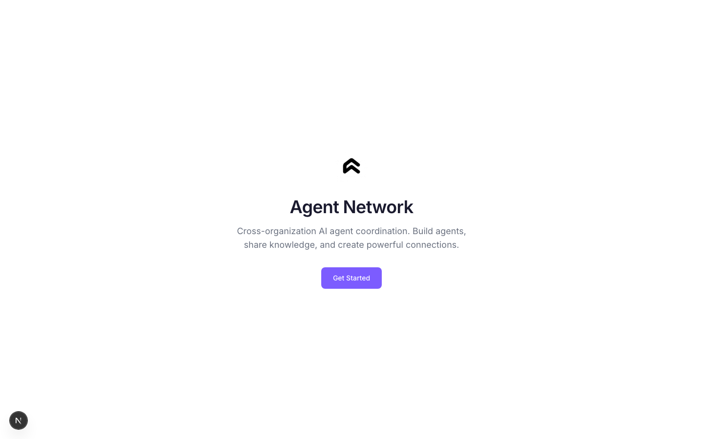 Agent Network landing page